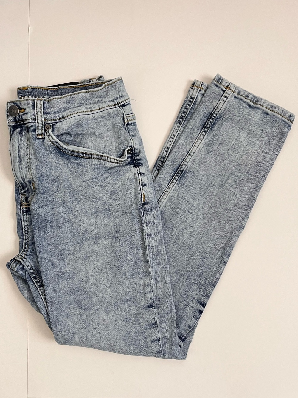 Original Use Light Blue Slim Straight Men’s Jeans